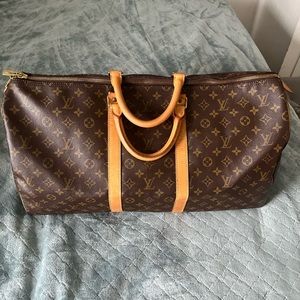 Louis Vuitton monogram keep all‎ 55 Vintage travel bag SP0934